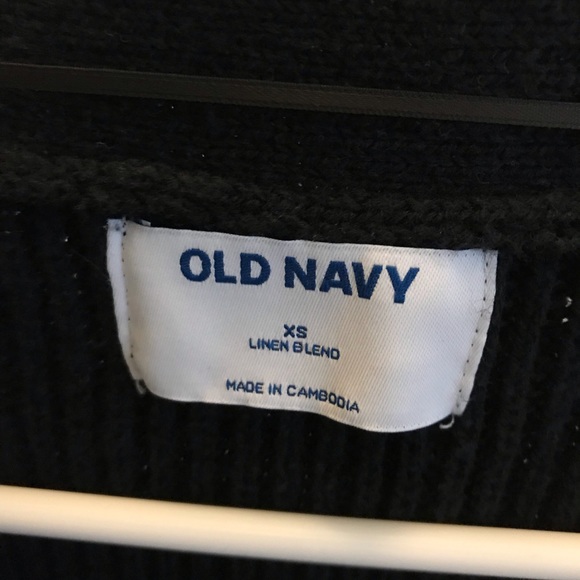 Old Navy Lightweight Cotton and Linen-Blend Shaker-Stitch Cadigan Sweater - Picture 6 of 7